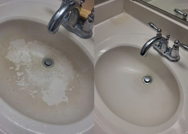 Salle de bain après nettoyage en profondeur